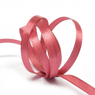 Лента атласная 6мм цв.4174 красно-розовый IDEAL уп.27,4 м