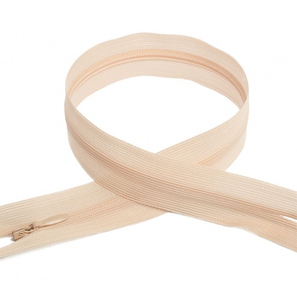 Молния MaxZipper пласт. потайная №3 50см н/р цв.F291 бежевый уп.50шт
