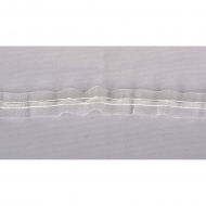 Лента шторная 25мм сборка карандаш арт.П-315М цв.прозрачный уп.100м