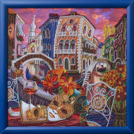 Набор для вышивания бисером НОВА СЛОБОДА арт.ДК1080 Венеция. Зазеркалье 35х35 см