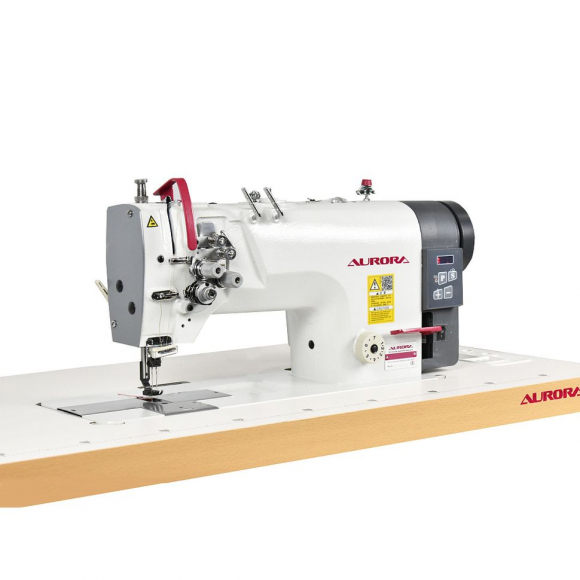 Двухигольная промышленная швейная машина Aurora A-842DN-03 с прямым приводом