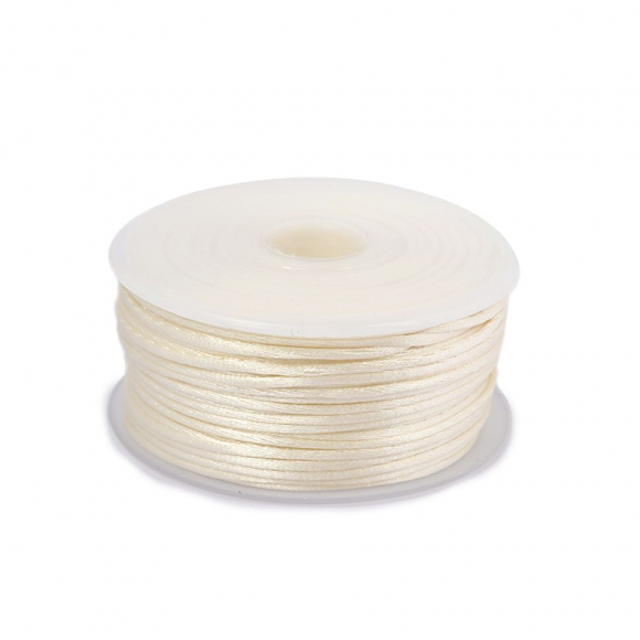 Шнур TBY атласный круглый 2мм цв.3002 кремовый уп.50м