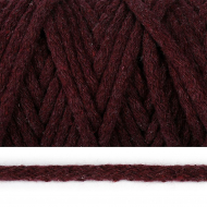 Шнур круглый х/б 08мм с наполнителем цв.043Т бордовый уп.50м