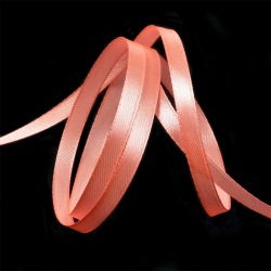 Лента атласная 6мм цв.3074 ярк.персиковый IDEAL уп.27,4 м