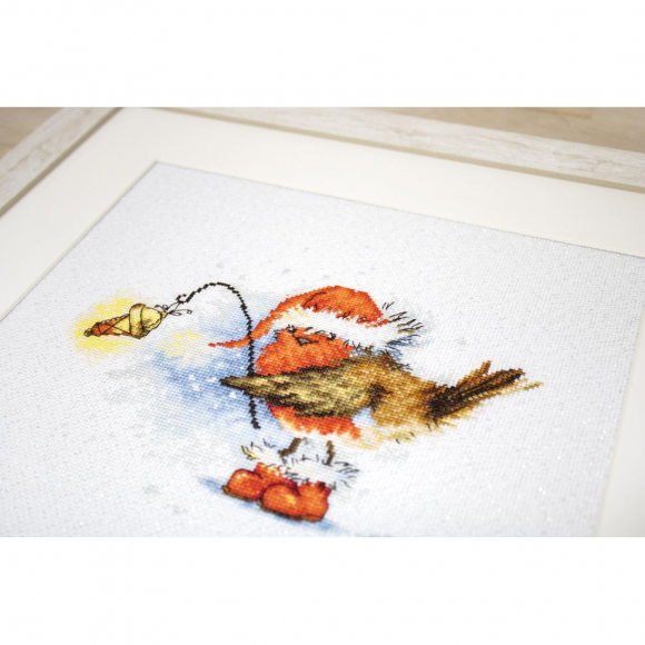 Набор для вышивания LUCA-S арт. B1152 Птичка с лампой 20х17 см