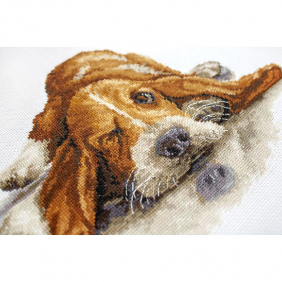 Набор для вышивания LUCA-S арт. B2341 Бассет 28,5х15,5 см Набор для вышивания LUCA-S арт. B2341 Бассет 28,5х15,5 см