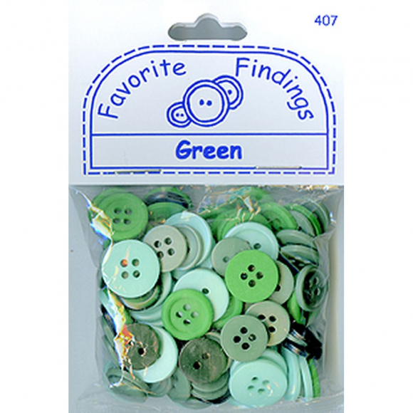 Пуговицы Favorite Findings "Зеленые"