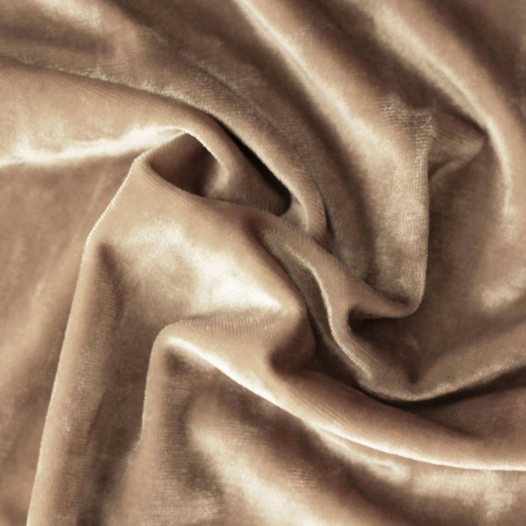 Плюш винтажный тонкий 2002-41 240г/м2 97%полиэстер3%лайкра цв.41 св.бежевый 50х50см