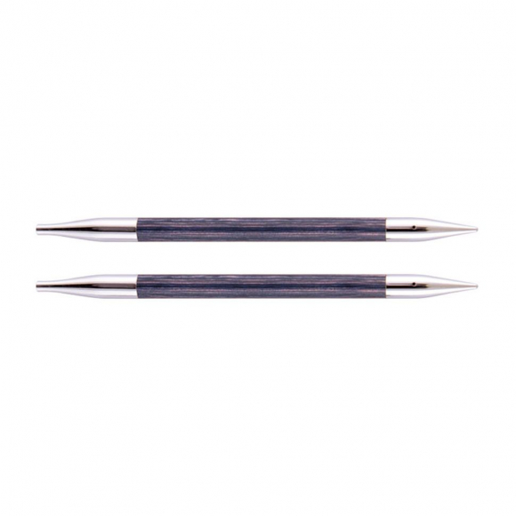 29260 Knit Pro Спицы съемные для вязания Royale 6,5мм для длины тросика 28-126см, ламинированная береза, фиолетовый, 2шт