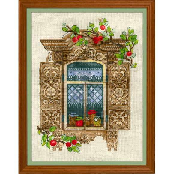 Набор для вышивания РИОЛИС арт.1732 Окошко в Малиновку 30х40 см