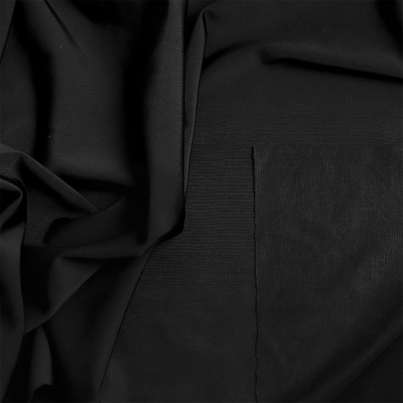 Микрофибра для нижнего белья KRUZHEVO арт.OLG004 плотн.125 г/м? шир.152см цв.170 черный рул.25-30кг (1кг - 4,7м)