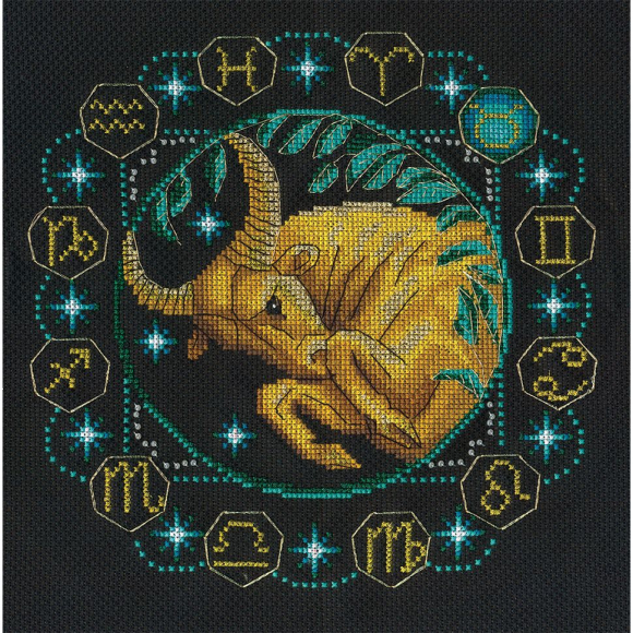 Набор для вышивания PANNA арт. ZN-0923 Знаки Зодиака. Телец 21х20,5 см