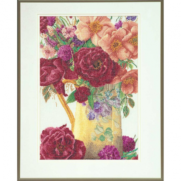 Набор для вышивания THEA GOUVERNEUR арт.3019А Букет роз 24х34 см