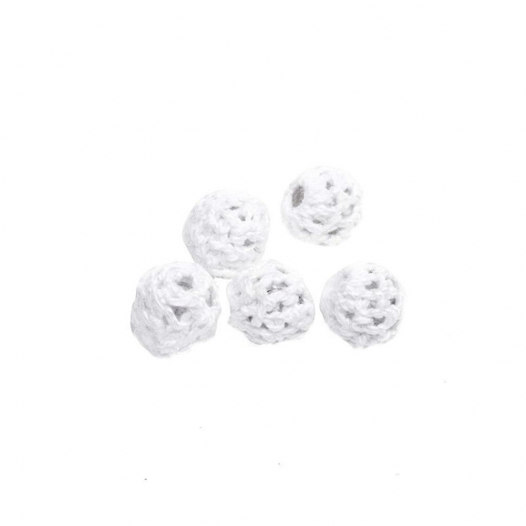 Бусины текстильные MAGIC HOBBY арт.MG-E8409-12 цв.1 ?10мм уп.5шт