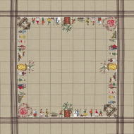 Набор для вышивания Le Bonheur des Dames арт.6024 Скатерть Skieurs (Лыжники) 140х140 см