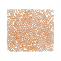 Бисер Япония "TOHO" 11/0  круглый 2  2.2 мм 5 х 5 г №0904 бл.оранжевый/перл