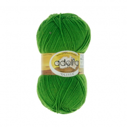 Пряжа ADELIA OLIVIA (60% акрил, 40% шерсть) 5х100г/250м цв.10 зеленый