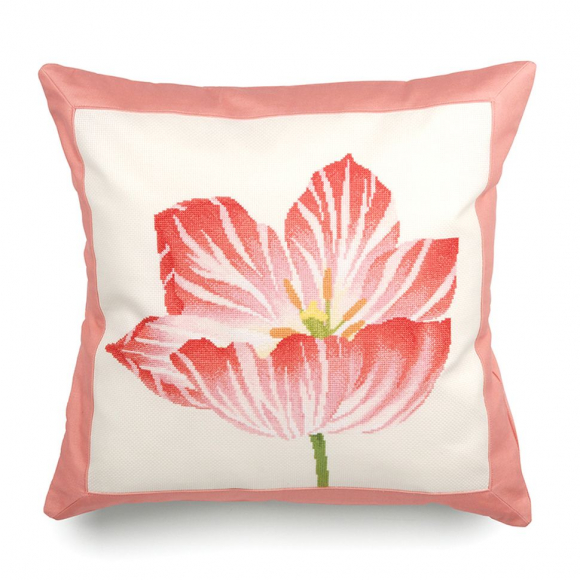 Набор для вышивания крестом XIU CRAFTS арт.2870303 Подушка Тюльпан 45х45 см