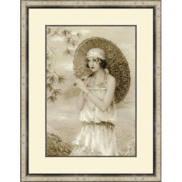 Набор для вышивания РИОЛИС арт.1434 Старая фотография, Ривьера 26х38 см