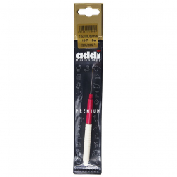 Крючок вязальный экстратонкий с ручкой №0.6 13 см