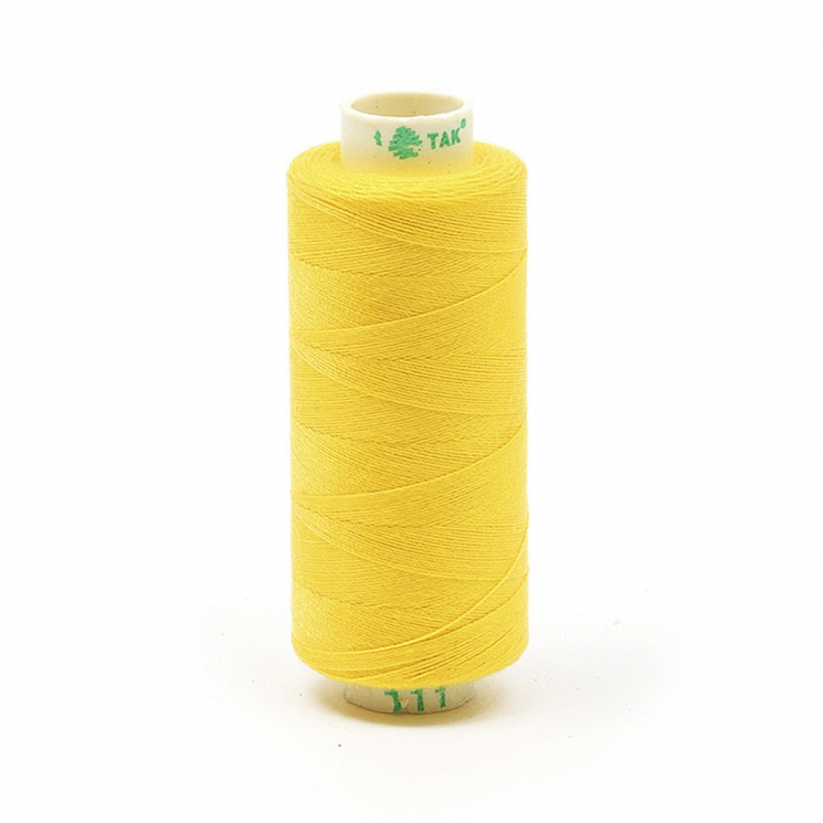 Нитки Dor Tak бытовые 40/2 полиэстер 366м цв.111 желтый
