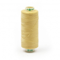 Нитки Dor Tak бытовые 40/2 полиэстер 366м цв.214 желтый