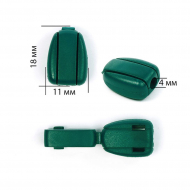 Наконечник для шнура пластик арт. 27101Н (? 4мм) цв.77 зеленый уп.100шт