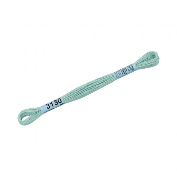 Нитки для вышивания Gamma мулине (3071-3172) 100% хлопок 24 x 8 м цв.3130 голубой