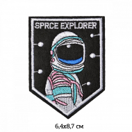 Термоаппликации арт.TBY.2258 Космонавт 6,4х8,7см, уп.10 шт