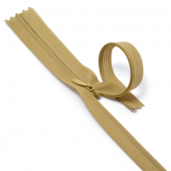 Молния MaxZipper пласт. потайная №3 50см н/р цв.F127 горчица уп.50шт