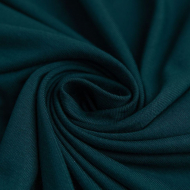 Ткань Трикотаж вискозный 270 г/м? 95% вискоза, 5% спандекс шир.150 см арт.Р.28674.15 цв.15 т.зеленый рул.25м