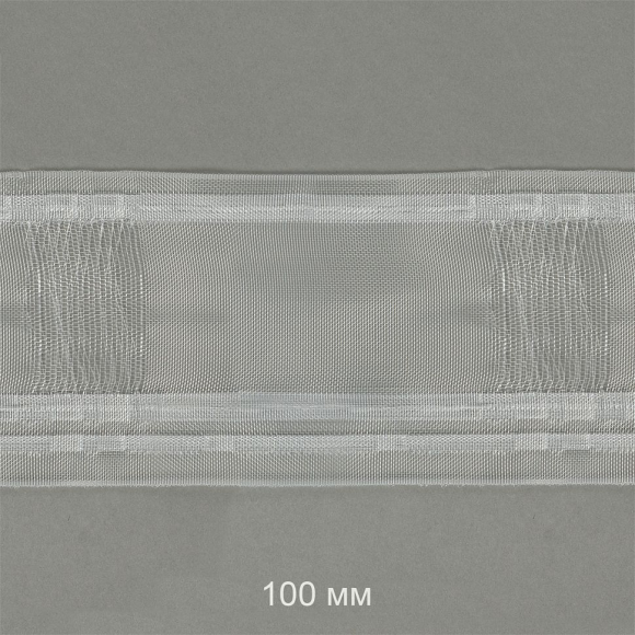 Лента шторная 100мм Caron сборка: эффект люверсов арт.1088-О цв.прозрачный рул. 50м Лента шторная 100мм Caron сборка: эффект люверсов арт.1088-О цв.прозрачный рул. 50м