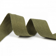 Тесьма киперная 20 мм хлопок 2,5г/см арт.TBY.CT20264 цв.F264 хаки уп.50м Тесьма киперная 20 мм хлопок 2,5г/см арт.TBY.CT20264 цв.F264 хаки уп.50м
