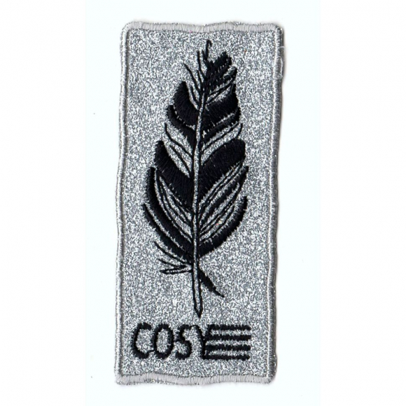 113520_Термоаппликация "Уютный", цвет серебряный