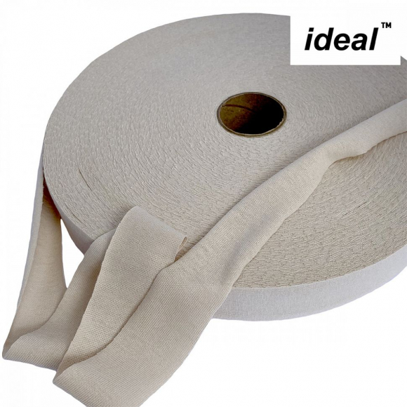 Лента Ideal трикотажная лицевая 100м, 350-380 г, ширина 7-9мм цв. какао