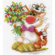 Набор для вышивания АЛИСА арт.0-108 Спешим поздравить 13х15 см Набор для вышивания АЛИСА арт.0-108 Спешим поздравить 13х15 см