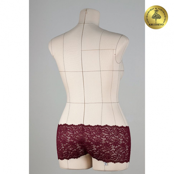 Кружево-стрейч KRUZHEVO арт.TBY 8012 шир.180мм цв.076 сливовое вино уп.20м Кружево-стрейч KRUZHEVO арт.TBY 8012 шир.180мм цв.076 сливовое вино уп.20м