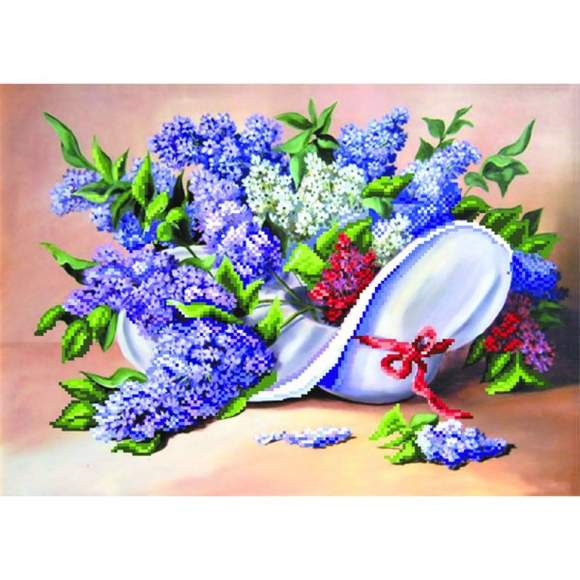 Рисунок на шелке МАТРЕНИН ПОСАД арт.37х49 - 4066 Сиреневый каприз