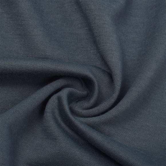 Ткань трикотаж Футер 2х нитка петля 100%пэ 220г 165см S578 серый рул.35м