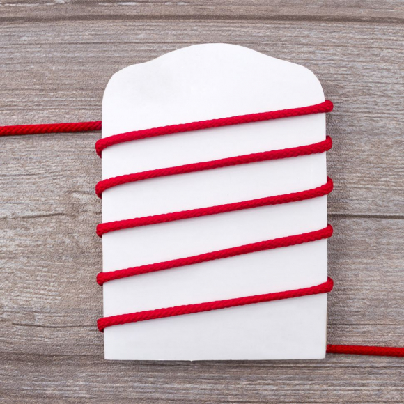 Шнур плетеный SPIRAL ( SAFISA), 4 мм, 25 м, цвет красный