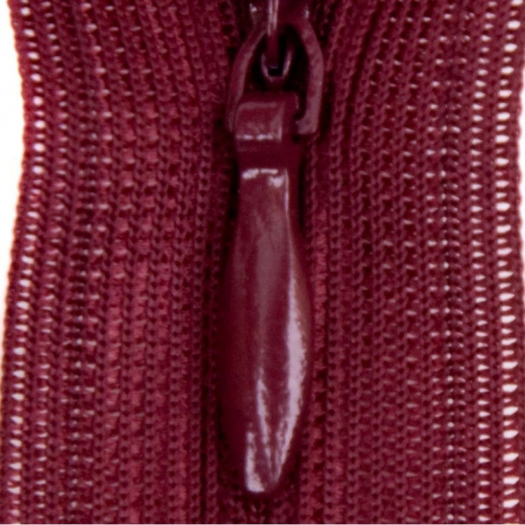 Молния потайная нераз 20см S-048 бордовый темный SBS уп.100шт