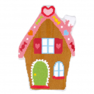 82993_Набор для вышивания подушки "Пряничный домик"