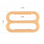 Пряжка регулятор для бюстгальтера пластик TBY-82656 20мм цв.бежевый, уп.100шт Пряжка регулятор для бюстгальтера пластик TBY-82656 20мм цв.бежевый, уп.100шт