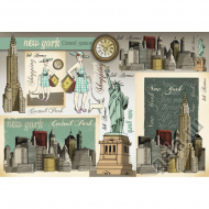 52734_Бумага рисовая "Нью Йорк"