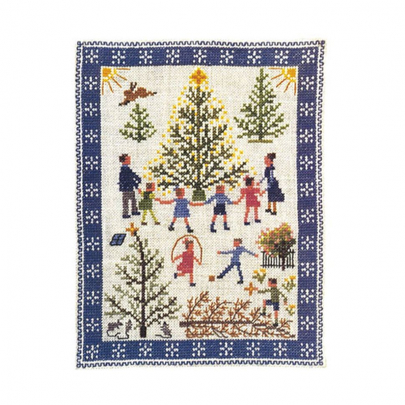 186785_Набор для вышивания: "Хоровод вокруг елки"