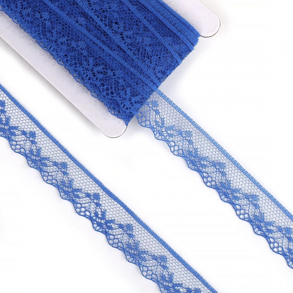 Кружево-трикотаж KRUZHEVO арт.TBY 1669 шир.20мм цв.11 синий, уп.27,4м