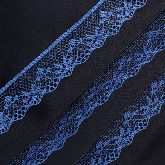 Кружево-трикотаж KRUZHEVO арт.TBY 1669 шир.20мм цв.11 синий, уп.27,4м