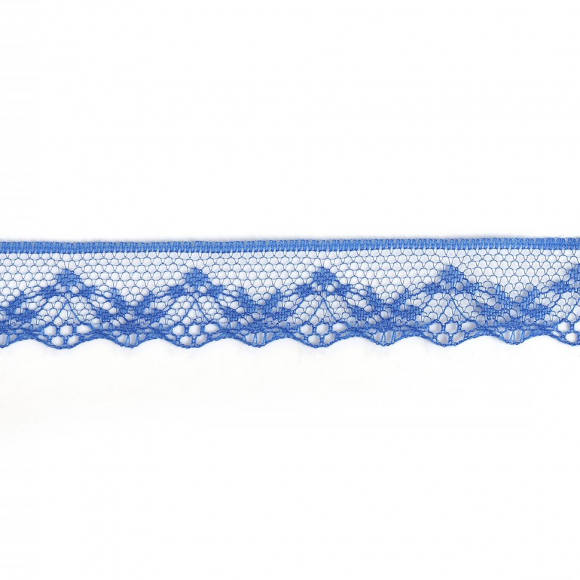 Кружево-трикотаж KRUZHEVO арт.TBY 1669 шир.20мм цв.11 синий, уп.27,4м