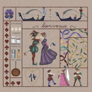 189467_Набор для вышивания:"February" (Февраль), 22 х 22 см