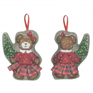 184439_Набор для вышивания елочной игрушки "OURSE JUPETTE" (Мишка в юбке)